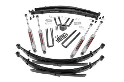 Rough Country Suspension Systems - Rough Country 336.20 4" Suspension Lift Kit for 74-77 Dodge W-Series Trucks