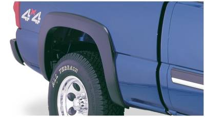 Bushwacker - Bushwacker OE Style Front/Rear Fender Flares Black Silverado 40907-02