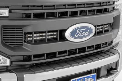 Rough Country Suspension Systems - Rough Country 70898 Grille Mount Quad 10" LED Light Bar for 20-22 F250 SD