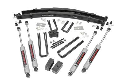 Rough Country Suspension Systems - Rough Country 300.20 4" Suspension Lift Kit for 70-74 Dodge W-Series Trucks