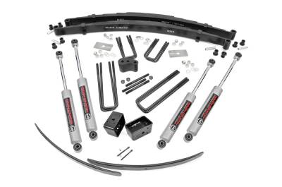 Rough Country Suspension Systems - Rough Country 325.20 4" Suspension Lift Kit for 78-93 Ramcharger/Trailduster