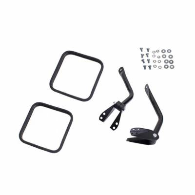Rugged Ridge - Rugged Ridge 11001.02 Side Mirror Kit Black for Jeep CJ