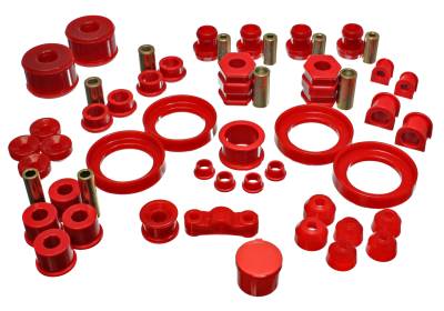Energy Suspension - Energy Suspension 16.18109R Hyper-Flex Master Bushing Kit Red