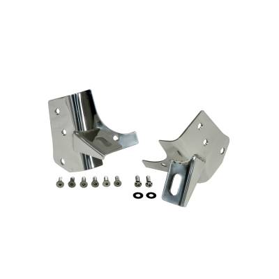 Rugged Ridge - Rugged Ridge 11028.02 Windshield Light Brackets Stainless Steel