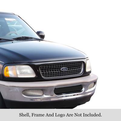 APS - APS Stainless Billet Bumper Grille Black 97-98 F150/Expedition GR06HEJ38J