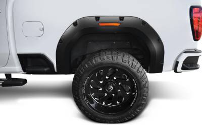 Bushwacker - Bushwacker Pocket Style Rear Fender Flares Black GMC Sierra 40158-02