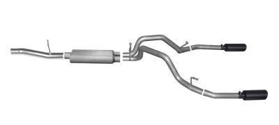 Gibson Performance Exhaust - Gibson Performance Split Rear Cat-Back Exhaust System Stainless 65651B