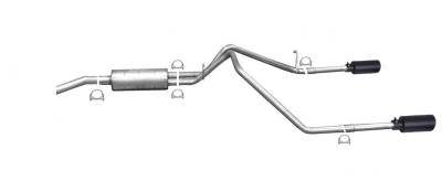 Gibson Performance Exhaust - Gibson Performance 66565B Split Rear Cat-Back Exhaust System Stainless