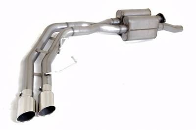 Gibson Performance Exhaust - Gibson Performance Super Truck Cat-Back Exhaust System Stainless 69549