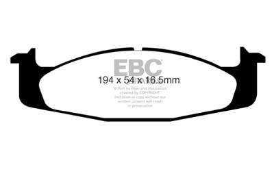 EBC Brakes - EBC Brakes DP61260 6000 Series Greenstuff Truck/SUV Brakes Disc Pads