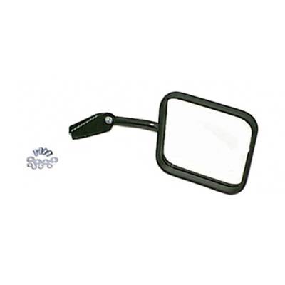 Rugged Ridge - Rugged Ridge 11001.04 Mirror & Arm Black Right Side for Jeep CJ
