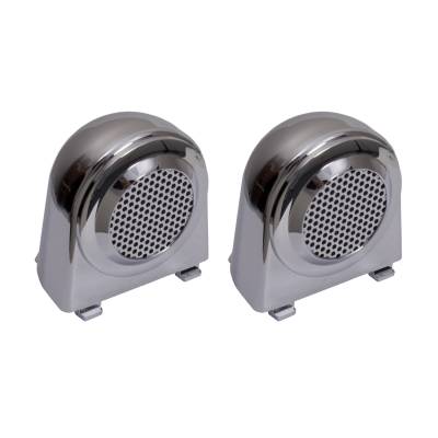 Rugged Ridge - Rugged Ridge 11156.11 Tweeter Speaker Enclosures Chrome for Jeep Wrangler