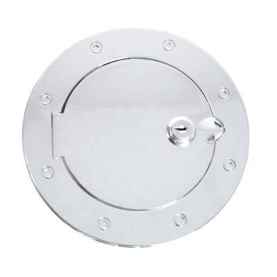 Rugged Ridge - Rugged Ridge 11425.04 Locking Gas Cap Door Chrome for Jeep Wrangler