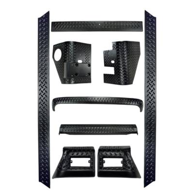Rugged Ridge - Rugged Ridge 11650.60 9-Piece Body Armor Kit for Jeep Wrangler