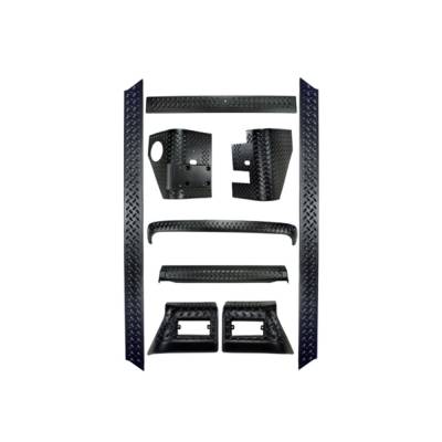 Rugged Ridge - Rugged Ridge 11650.50 9-Piece Full Body Armor Kit for Jeep Wrangler