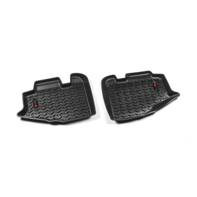 Rugged Ridge - Rugged Ridge 12950.10 Floor Liner Rear Pair Black for 97-06 Jeep Wrangler TJ