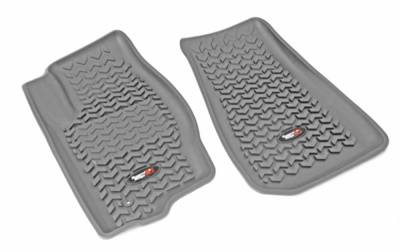 Rugged Ridge - Rugged Ridge 14920.28 Floor Liners Front Gray for Commander/Grand Cherokee