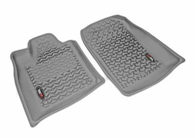 Rugged Ridge - Rugged Ridge 14920.29 Floor Liners Front Gray for Durango/Jeep Grand Cherokee