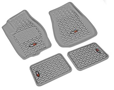 Rugged Ridge - Rugged Ridge 14987.23 Floor Liners Kit Gray for Jeep Grand Cherokee WK