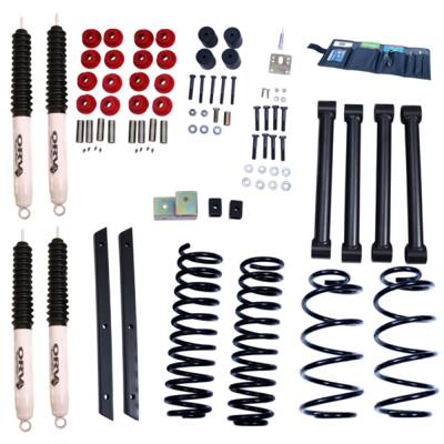 Rugged Ridge - Rugged Ridge 18415.32 2" Lift Kit w/Shocks for Jeep Wrangler Unlimited