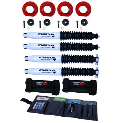 Rugged Ridge - Rugged Ridge 18415.33 2" Coil Spacer Kit w/Shocks for Jeep Wrangler