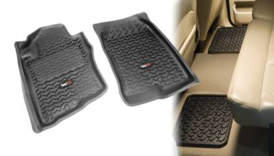 Rugged Ridge - Rugged Ridge 82987.80 Floor Liner Set 4 Piece Black for Xterra