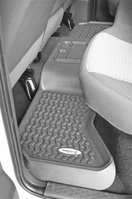 Rugged Ridge - Rugged Ridge TL-84953.10 Rear Gray Floor Liner for Ram 1500/2500/3500 QuadCab