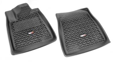 Rugged Ridge - Rugged Ridge 82904.21 Floor Liners Front Black for Toyota Sequoia/Tundra