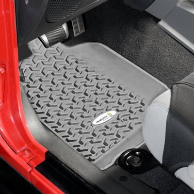Rugged Ridge - Rugged Ridge TL-14920.01 Front Floor Liners Gray Tread Lightly for Wrangler