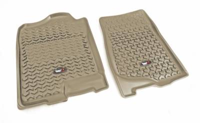 Rugged Ridge - Rugged Ridge 83901.01 Floor Liners Front Tan 07-14 GM Fullsize Pickup/SUV