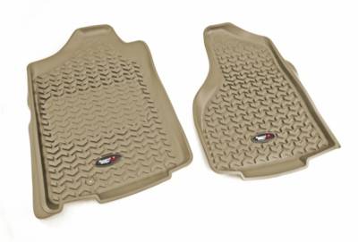 Rugged Ridge - Rugged Ridge 83903.01 Floor Liners Front Tan for Dodge Ram 1500-3500