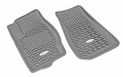 Rugged Ridge - Rugged Ridge TL-14920.28 Front Gray Floor Liner Pair for Grand Cherokee