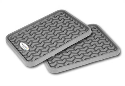 Rugged Ridge - Rugged Ridge TL-84950.01 Rear Gray Floor Liner Universal Truck Logo