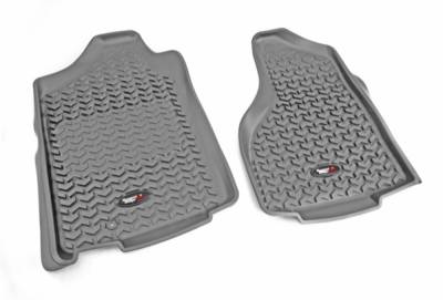 Rugged Ridge - Rugged Ridge 84903.01 Floor Liners Front Gray for Dodge Ram 1500-3500
