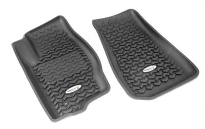 Rugged Ridge - Rugged Ridge TL-12920.30 Front Floor Liners Black Tread Lightly