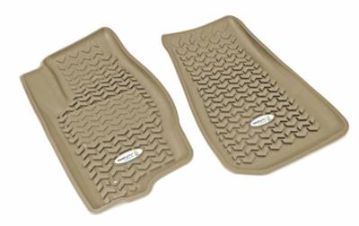Rugged Ridge - Rugged Ridge TL-13920.31 Front Floor Liners Tan Tread Lightly