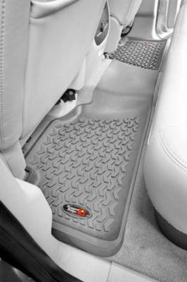 Rugged Ridge - Rugged Ridge 84951.10 Floor Liner Rear Gray 99-13 GM Fullsize Pickup/SUV
