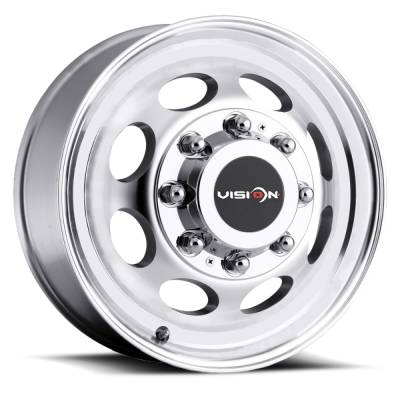 Vision Wheel - Vision Wheels 81 Hauler Single 19.5x7.5 8x6.5 0mm Matte Gray 81B-9781GML0NR