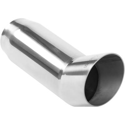 MagnaFlow Exhaust Products - MagnaFlow 35130 Single Polished Exhaust Tip 2.25" Inlet/2.5" Outlet