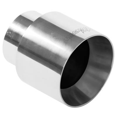 MagnaFlow Exhaust Products - MagnaFlow 35124 Single Polished Exhaust Tip 2.25" Inlet/4" Outlet