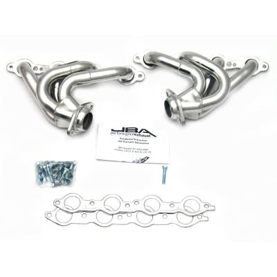 JBA Racing Headers - JBA Headers 1-5/8" Shorty Stainless Headers-Silver Ceramic Pontiac GTO 1809SJS