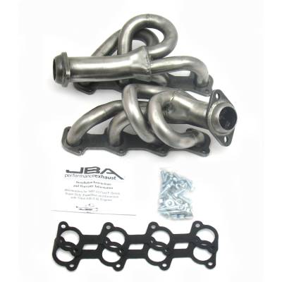 JBA Racing Headers - JBA Headers 1.5" Shorty Stainless Headers-Raw F150 4.6L 1677S