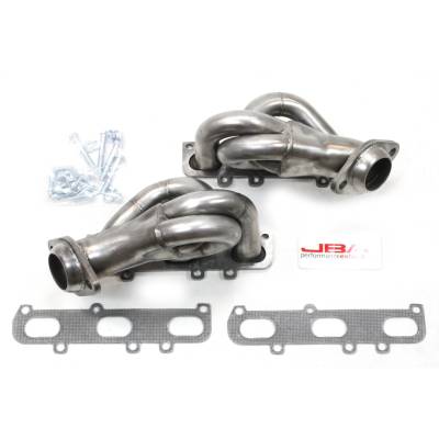 JBA Racing Headers - JBA Headers 1-5/8" Shorty Stainless Headers Raw 11-17 Mustang 3.7L 1618S