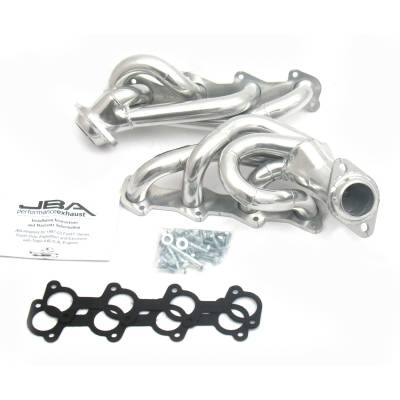 JBA Racing Headers - JBA Headers 1.5" Shorty Stainless Headers-Silver Ceramic F150 5.4L 1679SJS