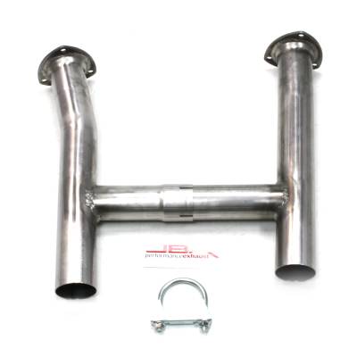 JBA Racing Headers - JBA Headers 2.5" Exhaust H-Pipe 409Stainless Steel 65-70 Mustang SBF 6613SH