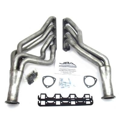 JBA Racing Headers - JBA Headers 1.75" Long Tube Stainless Headers-Raw 65-73 Mustang 6611S