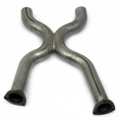 JBA Racing Headers - JBA Headers 6651SX 2.5" Exhaust X-Pipe 409 SS for 65-70 Ford Mustang SBF