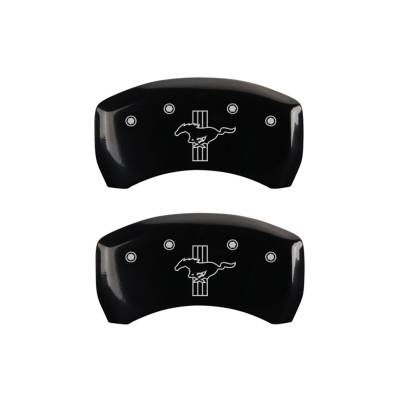 MGP Caliper Covers - MGP Caliper Covers 10010RMB2BK Rear Gloss Black for 05-14 Ford Mustang Boss 302