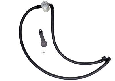 J&L Oil Separator Co - J&L Oil Separator 3.0 Driver Side Mounted Oil Separator Silver 3070D-C