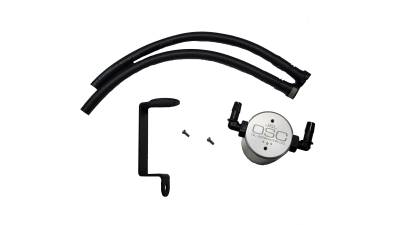 J&L Oil Separator Co - J&L Oil Separator 3.0 Passenger Side Mounted Oil Separator Silver 3083P-C